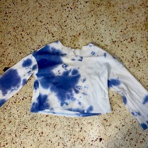 Girls blue and white blouse